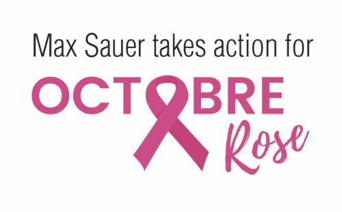 Max Sauer takes action forOctobre Rose